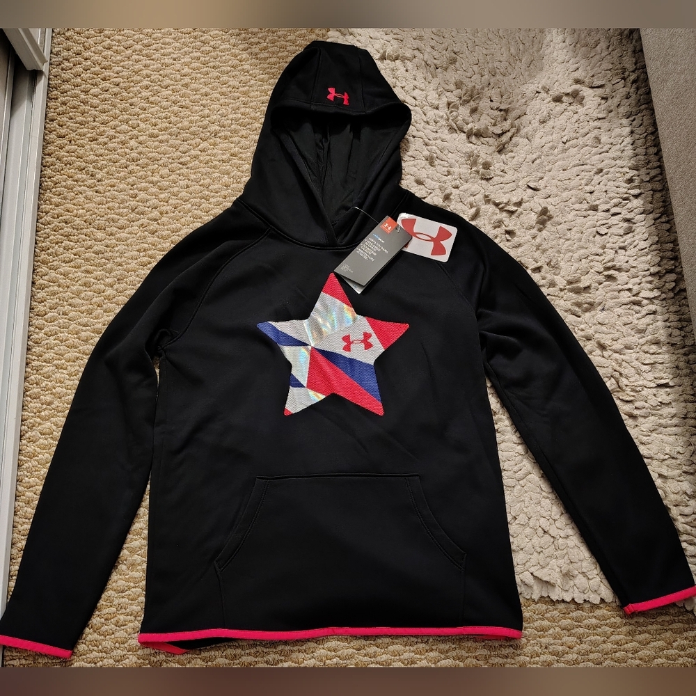 Under Armour Black Hoodie with Star Design